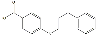 4-[(3-phenylpropyl)sulfanyl]benzoic acid 구조식 이미지
