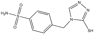 4-[(3-sulfanyl-4H-1,2,4-triazol-4-yl)methyl]benzene-1-sulfonamide Structure