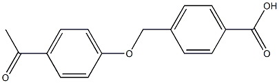 4-[(4-acetylphenoxy)methyl]benzoic acid Structure