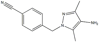 4-[(4-amino-3,5-dimethyl-1H-pyrazol-1-yl)methyl]benzonitrile Structure