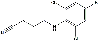 4-[(4-bromo-2,6-dichlorophenyl)amino]butanenitrile Structure