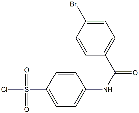 4-[(4-bromobenzene)amido]benzene-1-sulfonyl chloride Structure