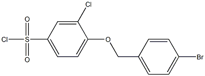 4-[(4-bromophenyl)methoxy]-3-chlorobenzene-1-sulfonyl chloride 구조식 이미지