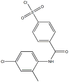 4-[(4-chloro-2-methylphenyl)carbamoyl]benzene-1-sulfonyl chloride Structure