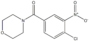 4-[(4-chloro-3-nitrophenyl)carbonyl]morpholine Structure