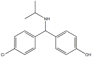 4-[(4-chlorophenyl)(propan-2-ylamino)methyl]phenol Structure