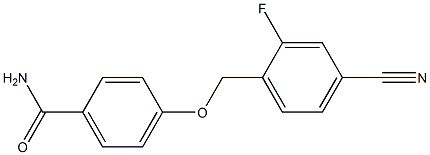 4-[(4-cyano-2-fluorophenyl)methoxy]benzamide Structure