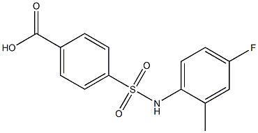 4-[(4-fluoro-2-methylphenyl)sulfamoyl]benzoic acid Structure