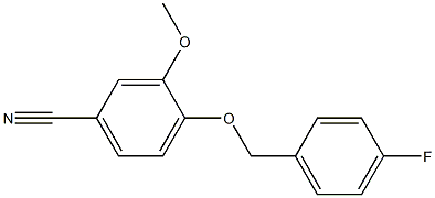 4-[(4-fluorobenzyl)oxy]-3-methoxybenzonitrile Structure