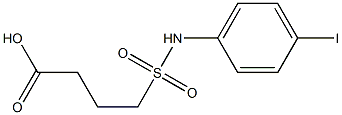 4-[(4-iodophenyl)sulfamoyl]butanoic acid Structure