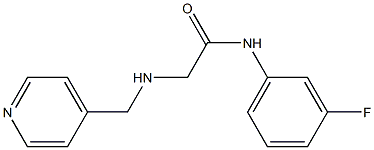 N-(3-fluorophenyl)-2-[(pyridin-4-ylmethyl)amino]acetamide 구조식 이미지