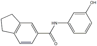 N-(3-hydroxyphenyl)-2,3-dihydro-1H-indene-5-carboxamide Structure
