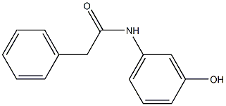 N-(3-hydroxyphenyl)-2-phenylacetamide 구조식 이미지