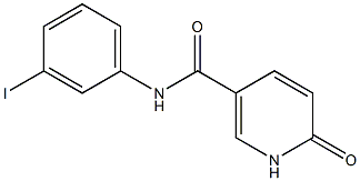 N-(3-iodophenyl)-6-oxo-1,6-dihydropyridine-3-carboxamide 구조식 이미지