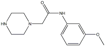 N-(3-methoxyphenyl)-2-(piperazin-1-yl)acetamide Structure
