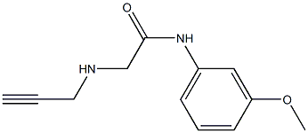 N-(3-methoxyphenyl)-2-(prop-2-yn-1-ylamino)acetamide 구조식 이미지