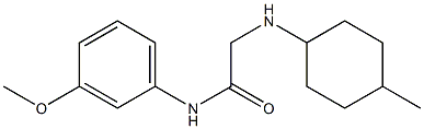 N-(3-methoxyphenyl)-2-[(4-methylcyclohexyl)amino]acetamide Structure