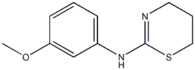 N-(3-methoxyphenyl)-5,6-dihydro-4H-1,3-thiazin-2-amine 구조식 이미지