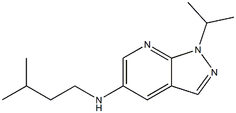 N-(3-methylbutyl)-1-(propan-2-yl)-1H-pyrazolo[3,4-b]pyridin-5-amine 구조식 이미지