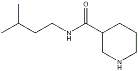 N-(3-methylbutyl)piperidine-3-carboxamide 구조식 이미지