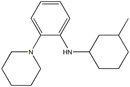 N-(3-methylcyclohexyl)-2-(piperidin-1-yl)aniline Structure