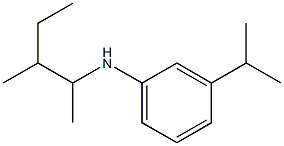 N-(3-methylpentan-2-yl)-3-(propan-2-yl)aniline 구조식 이미지