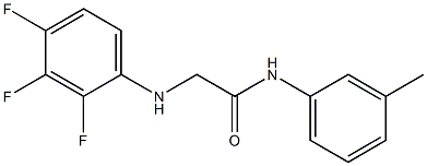N-(3-methylphenyl)-2-[(2,3,4-trifluorophenyl)amino]acetamide 구조식 이미지