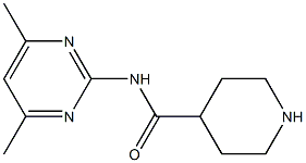 N-(4,6-dimethylpyrimidin-2-yl)piperidine-4-carboxamide Structure