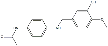N-(4-{[(3-hydroxy-4-methoxyphenyl)methyl]amino}phenyl)acetamide Structure