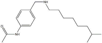 N-(4-{[(7-methyloctyl)amino]methyl}phenyl)acetamide Structure