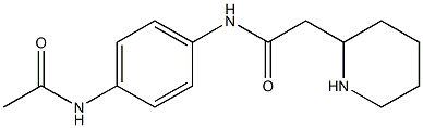 N-(4-acetamidophenyl)-2-(piperidin-2-yl)acetamide 구조식 이미지