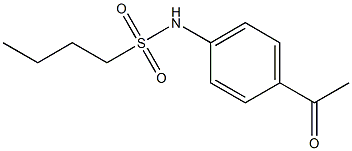 N-(4-acetylphenyl)butane-1-sulfonamide Structure