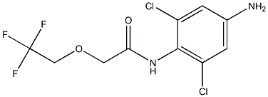 N-(4-amino-2,6-dichlorophenyl)-2-(2,2,2-trifluoroethoxy)acetamide Structure