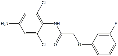 N-(4-amino-2,6-dichlorophenyl)-2-(3-fluorophenoxy)acetamide 구조식 이미지