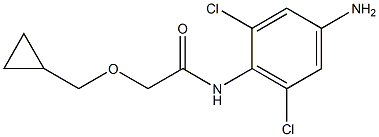 N-(4-amino-2,6-dichlorophenyl)-2-(cyclopropylmethoxy)acetamide 구조식 이미지