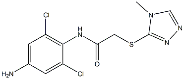 N-(4-amino-2,6-dichlorophenyl)-2-[(4-methyl-4H-1,2,4-triazol-3-yl)sulfanyl]acetamide Structure
