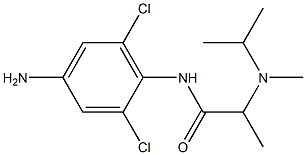 N-(4-amino-2,6-dichlorophenyl)-2-[methyl(propan-2-yl)amino]propanamide 구조식 이미지