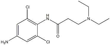 N-(4-amino-2,6-dichlorophenyl)-3-(diethylamino)propanamide 구조식 이미지