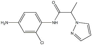 N-(4-amino-2-chlorophenyl)-2-(1H-pyrazol-1-yl)propanamide 구조식 이미지