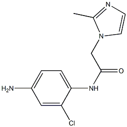 N-(4-amino-2-chlorophenyl)-2-(2-methyl-1H-imidazol-1-yl)acetamide Structure