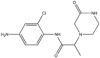 N-(4-amino-2-chlorophenyl)-2-(3-oxopiperazin-1-yl)propanamide Structure