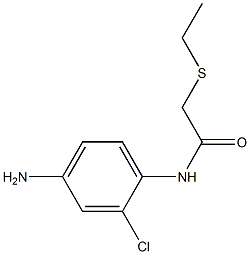 N-(4-amino-2-chlorophenyl)-2-(ethylsulfanyl)acetamide Structure