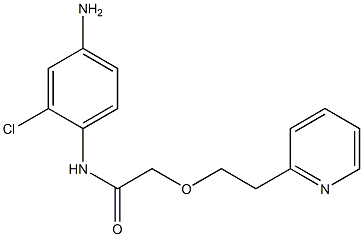 N-(4-amino-2-chlorophenyl)-2-[2-(pyridin-2-yl)ethoxy]acetamide Structure