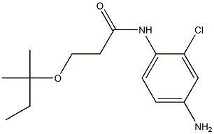 N-(4-amino-2-chlorophenyl)-3-[(2-methylbutan-2-yl)oxy]propanamide 구조식 이미지