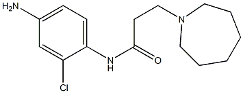 N-(4-amino-2-chlorophenyl)-3-azepan-1-ylpropanamide 구조식 이미지
