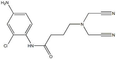 N-(4-amino-2-chlorophenyl)-4-[bis(cyanomethyl)amino]butanamide Structure