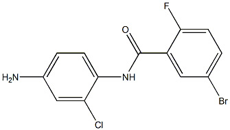 N-(4-amino-2-chlorophenyl)-5-bromo-2-fluorobenzamide 구조식 이미지