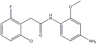 N-(4-amino-2-methoxyphenyl)-2-(2-chloro-6-fluorophenyl)acetamide 구조식 이미지