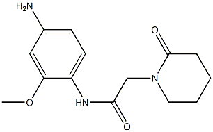 N-(4-amino-2-methoxyphenyl)-2-(2-oxopiperidin-1-yl)acetamide 구조식 이미지