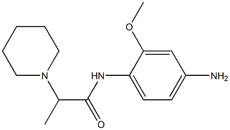 N-(4-amino-2-methoxyphenyl)-2-piperidin-1-ylpropanamide Structure